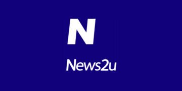 News2U logo set against blue brand background