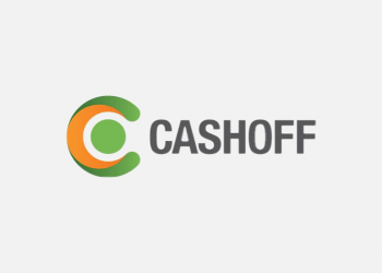 Cashoff logo on grey background