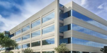 Literal example of a business structure, that being an office building