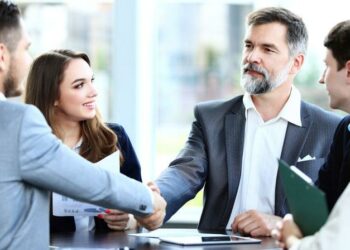 Customer agreeing with business owner to purchase a customer bond