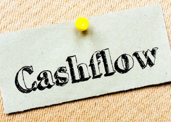 A sign with the word cashflow on it