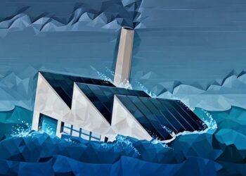 A factory sub merging into the, showing the severe threat company closure poses