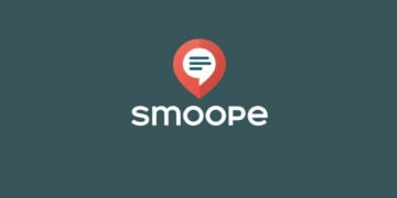 smoope logo on brand colour background