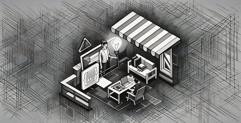 A social media team working together to solve a crisis in the office