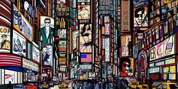 Advertising campaigns running on virtual advertising billboards in time square