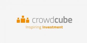 Crowdcube logo on a light grey background