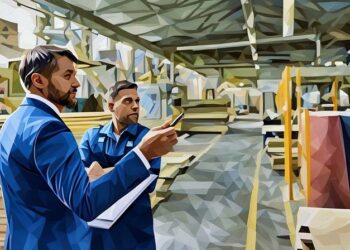 Business owner and financier discussing which assets can be financed in his warehouse to avoid liquidation