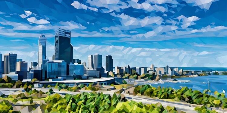 A set of office buildings in Perth Australia where some Australian accelerators are based