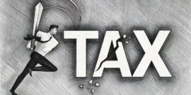 Entrepreneur using a sword to slice through the word tax, symbolsing how entrepreneurs can use tax reliefs to cut taxes arising from company sale