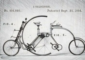 Patent application for velocipede, the invention of an early modern bicycle precursor