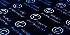 A series of copyright symbols with the writing "all rights reserved" next to them