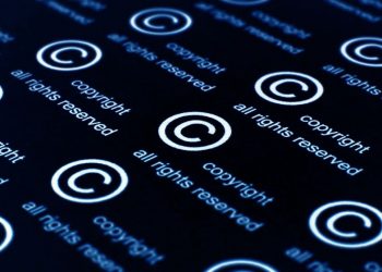 A series of copyright symbols with the writing "all rights reserved" next to them