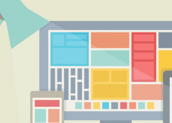 A light shining down on landing page design features across multiple platforms including desktop and mobile