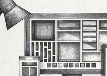 A light shining down on landing page design features across multiple platforms including desktop and mobile