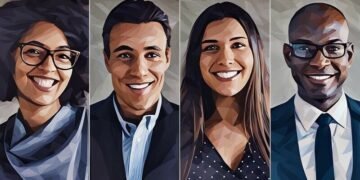 A series of successful entrepreneurs who differ but share similar entrepreneurial characteristics