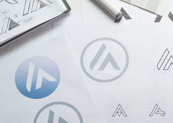 A drawing being used as a brief to design a new company brand