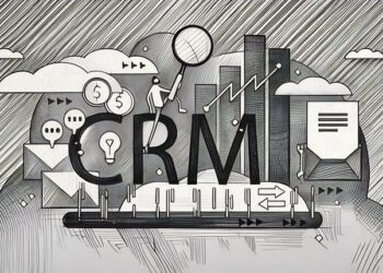 A visualisation of the all the different features of a customer relationship management system
