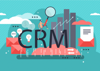 A visualisation of the all the different features of a customer relationship management system