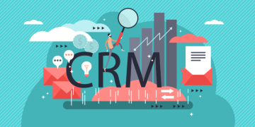 A visualisation of the all the different features of a customer relationship management system