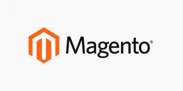 The Magento eCommerce provider logo on a light grey background
