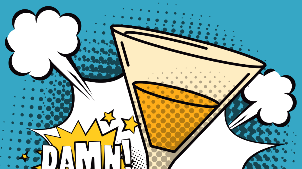 Popart style cocktail