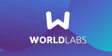 Worldlabs logo on branded background