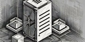 A server connected to different networking, NAS and data storage/processing systems