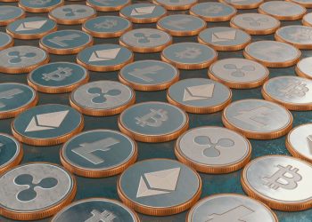 A huge range of crypto currency coins showing the different of crypto currency available