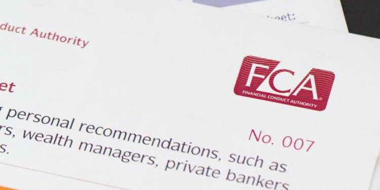 A letter about financial promotions from the financial Conduct Authoirty (FCA), prominently showing the FCA logo