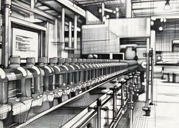 A water bottling machine in a factory as an example of a high value piece of equipment that required asset finance