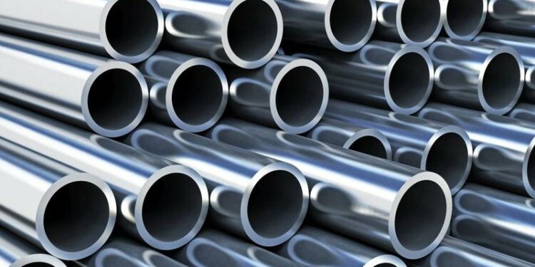 A set of reflective steel tubes from an EU supplier