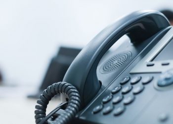 Up close shot of a business telephone system symbolising a business telecoms providers
