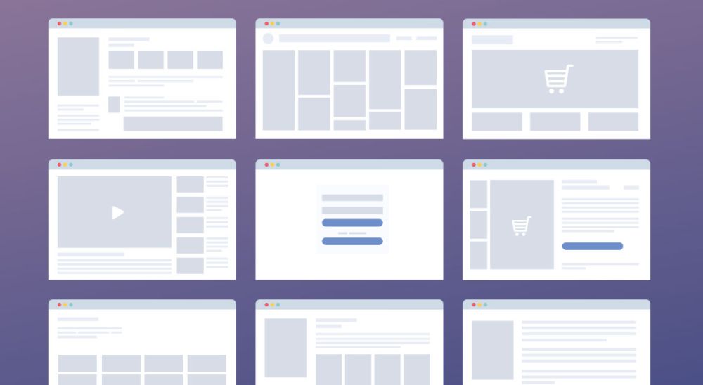 Website design layouts and elements next to each other exampling how you change your website to appeal more to visitors