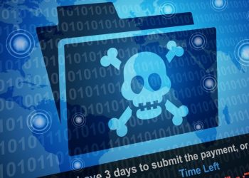 Folder with a scull and cross bones on it as a visual example of malware