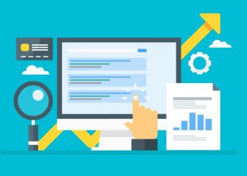 A series of google listings highlighting the paid search results as an example of how PPC works