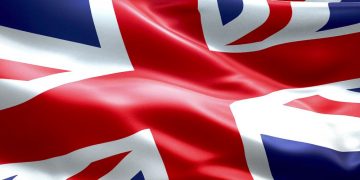 Closeup of a Union Jack, symbolising starting a business in the UK