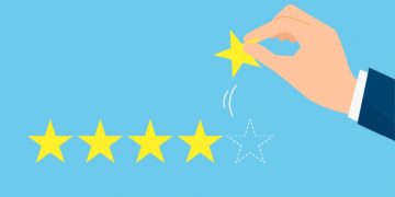 Stars being picked by a cartoon hand symbolising the standard process of employee appraisals