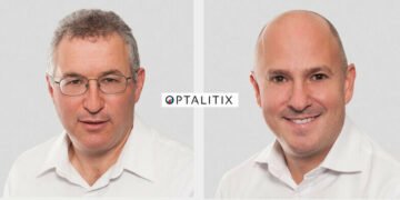Profile shots of the two Optalitix founders