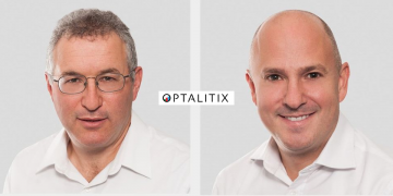 Profile shots of the two Optalitix founders