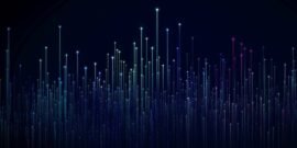 Abstract dots showing data in digital marketing context