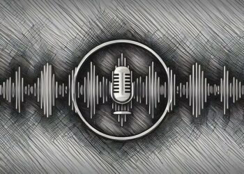 Digital microphone as a literal symbol for tone of voice from a marketing POV