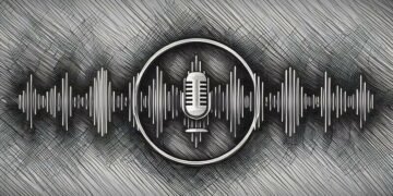 Digital microphone as a literal symbol for tone of voice from a marketing POV