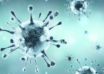 3d rendering of COVID-19 Virus