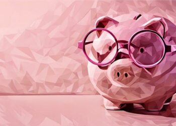A piggy bank with glasses as a symbol for where to put your small business grant funding