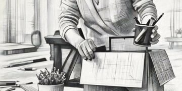 A dismissed employee gathering things and leaving the premises after constructive dismissal proceedings