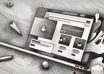 A website exploding out of a laptop as an example of a multimedia website you could buy