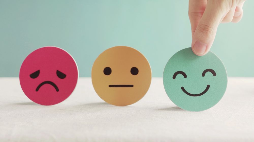 Smiling symbols representing improving employee health