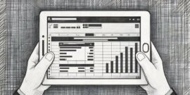 A spreadsheet showing invoice payments and sales growth