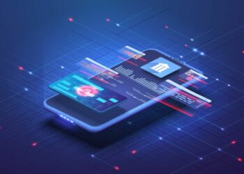 A mobile banking application open on a mobile phone