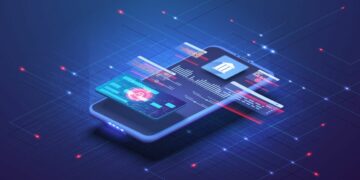 A mobile banking application open on a mobile phone